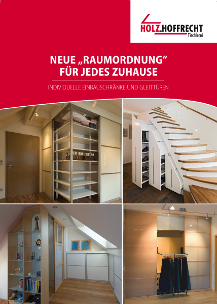 Toni Werner Verkaufswerkzeuge - Verkaufsprospekte. Schreinerei WERNER AG im Eichenhaus Laufach.